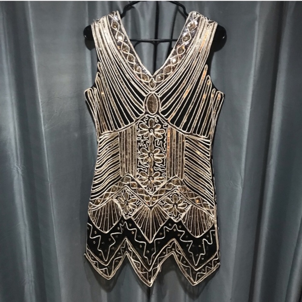 Flapper Style Sequin Dress